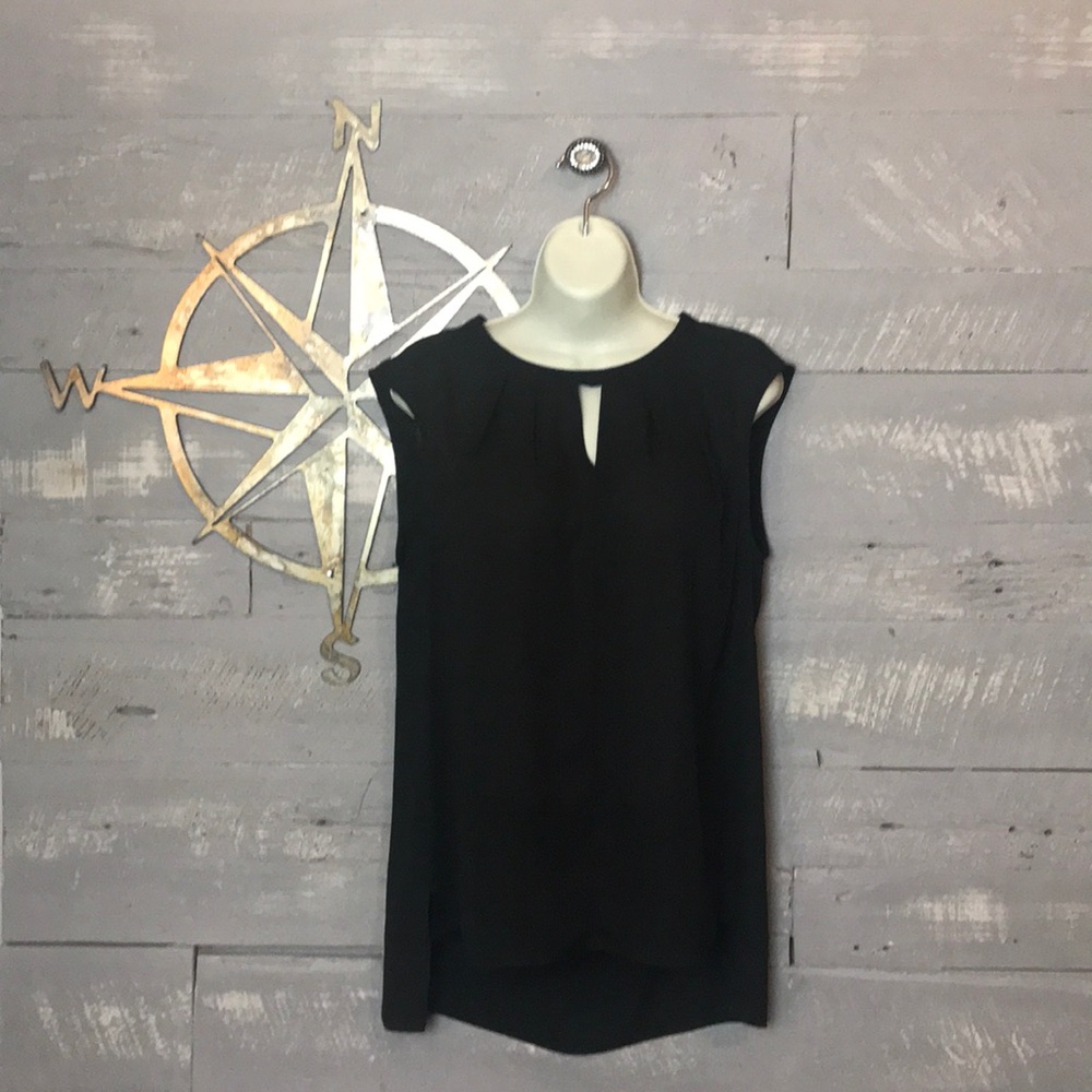 CeCe sheer sleeveless top